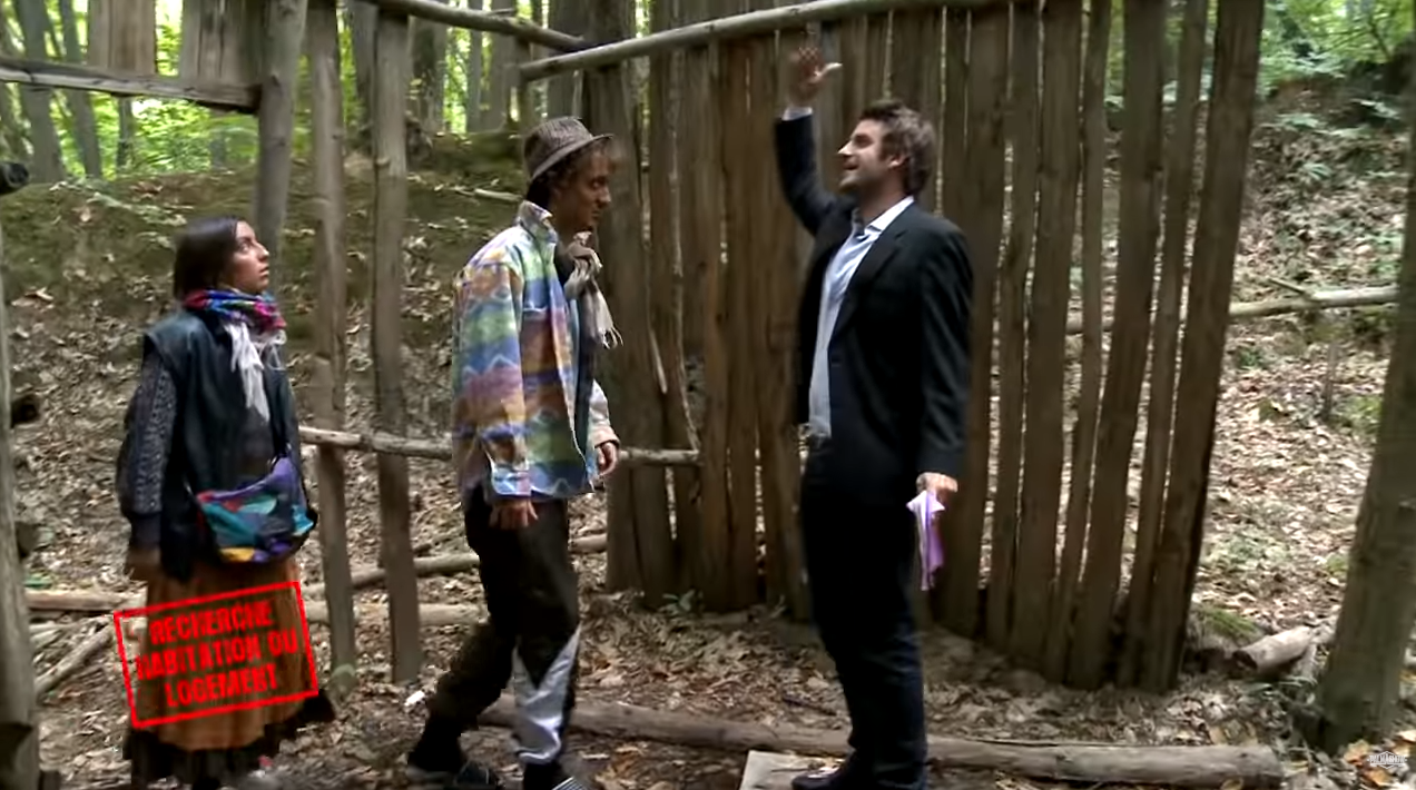 Stéphane Plazza avec deux roms